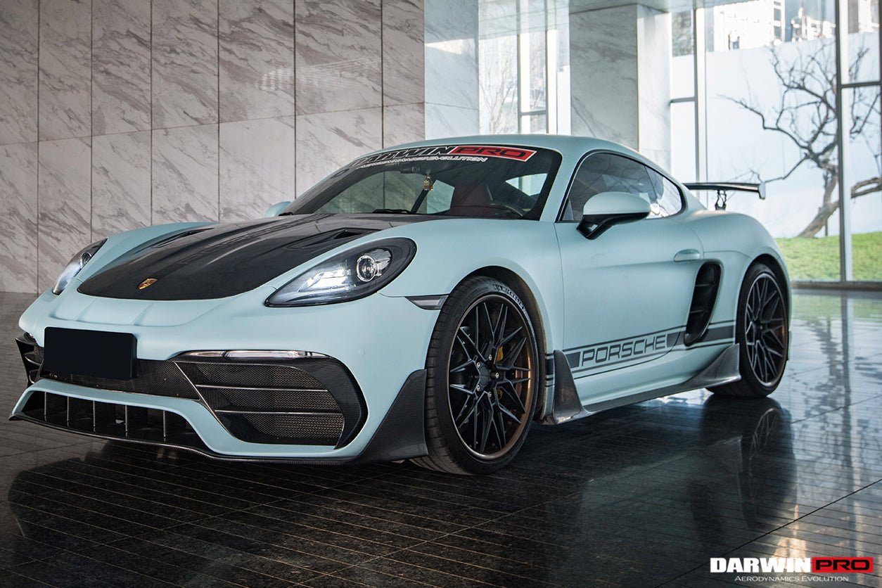 2016 - 2024 Porsche 718 Cayman & Boxster Stuttmate Carbon Fiber Side Skirts